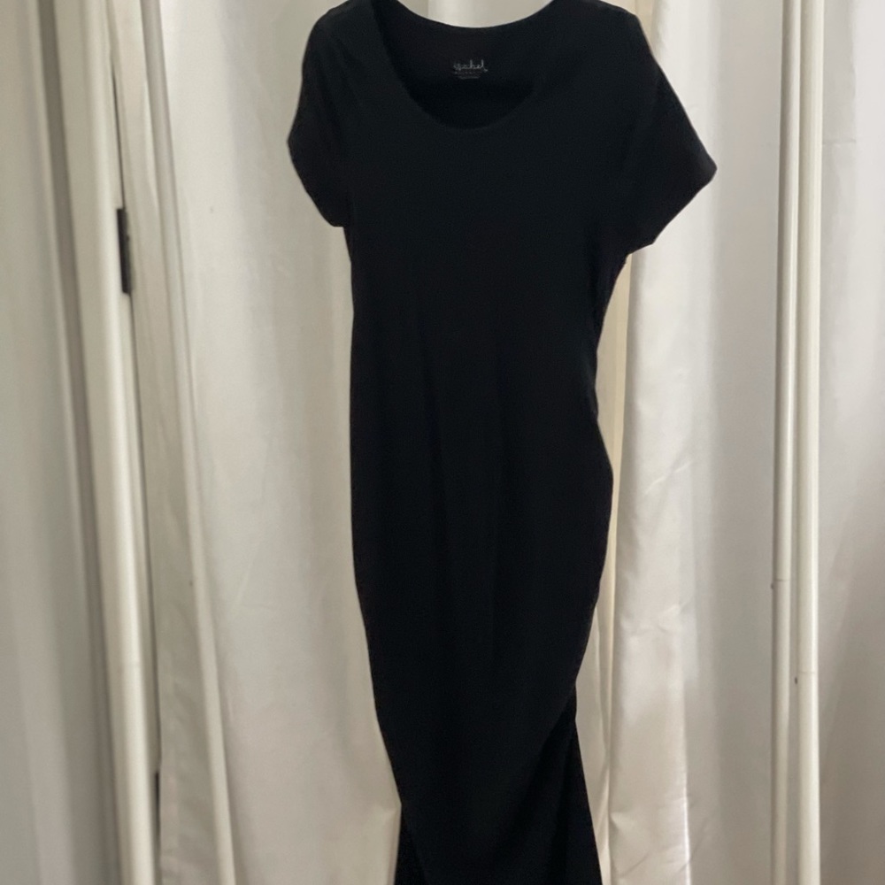 Isabel Maternity Short Sleeve Midi Dress